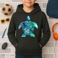 Save The Turtles Sea Turtle Gifts Ocean Animals Sea Turtle Kids Hoodie thumb 2