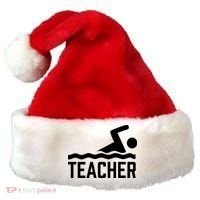 Swimming Teacher Trainer Swimmer Instructor Coach Santa Hat thumb 0