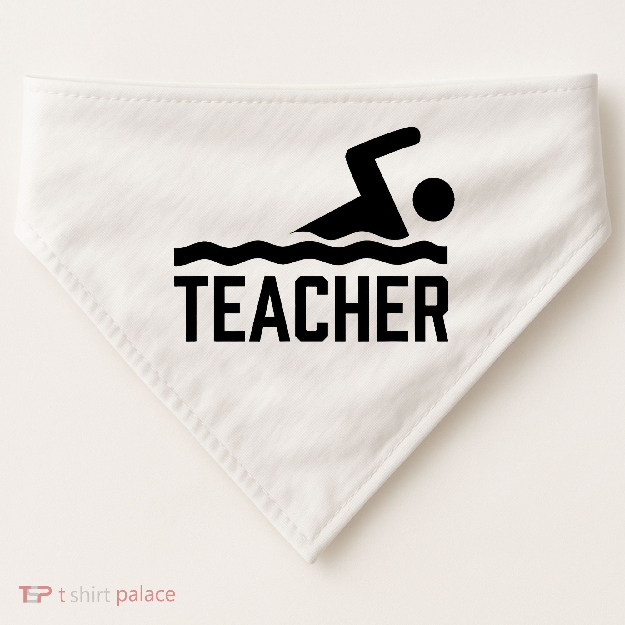 Swimming Teacher Trainer Swimmer Instructor Coach USA-Made Doggie Bandana