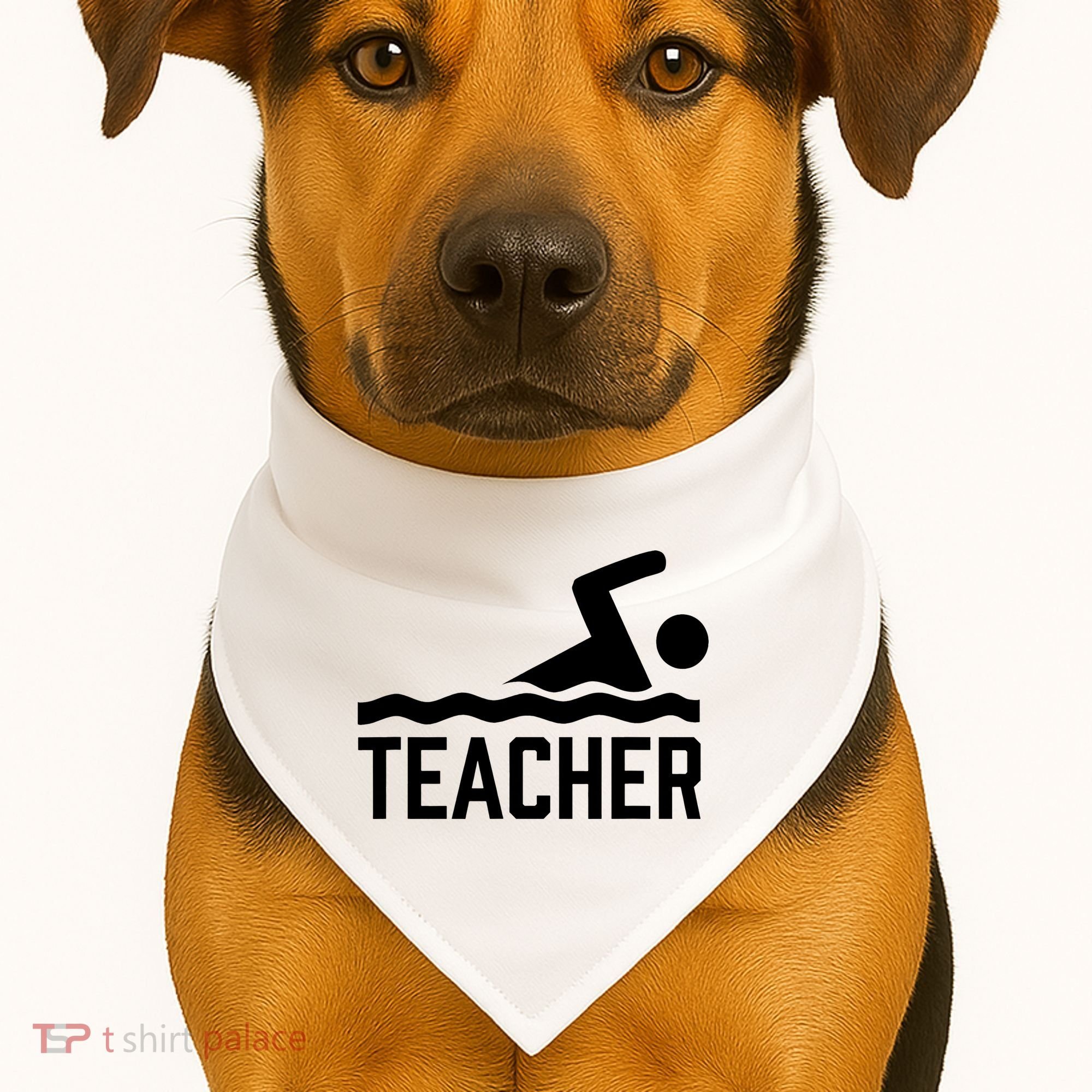 Swimming Teacher Trainer Swimmer Instructor Coach USA-Made Doggie Bandana