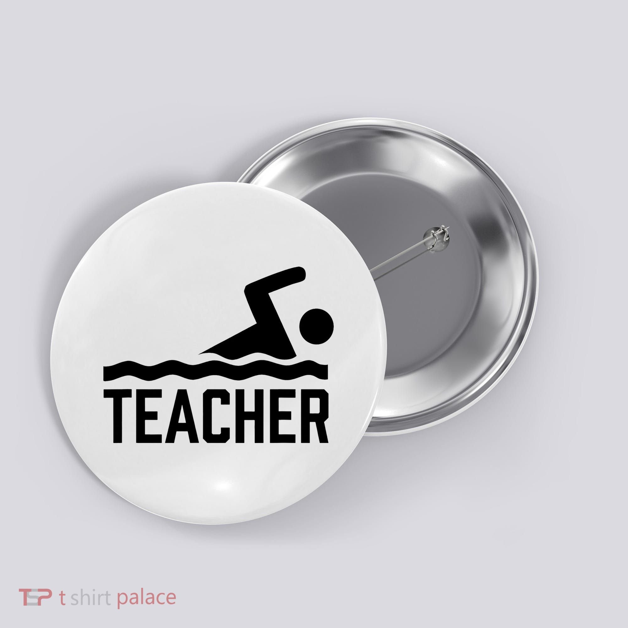 Swimming Teacher Trainer Swimmer Instructor Coach Button