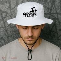 Swimming Teacher Trainer Swimmer Instructor Coach Bucket Hat thumb 2