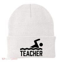 Swimming Teacher Trainer Swimmer Instructor Coach Beanie thumb 0