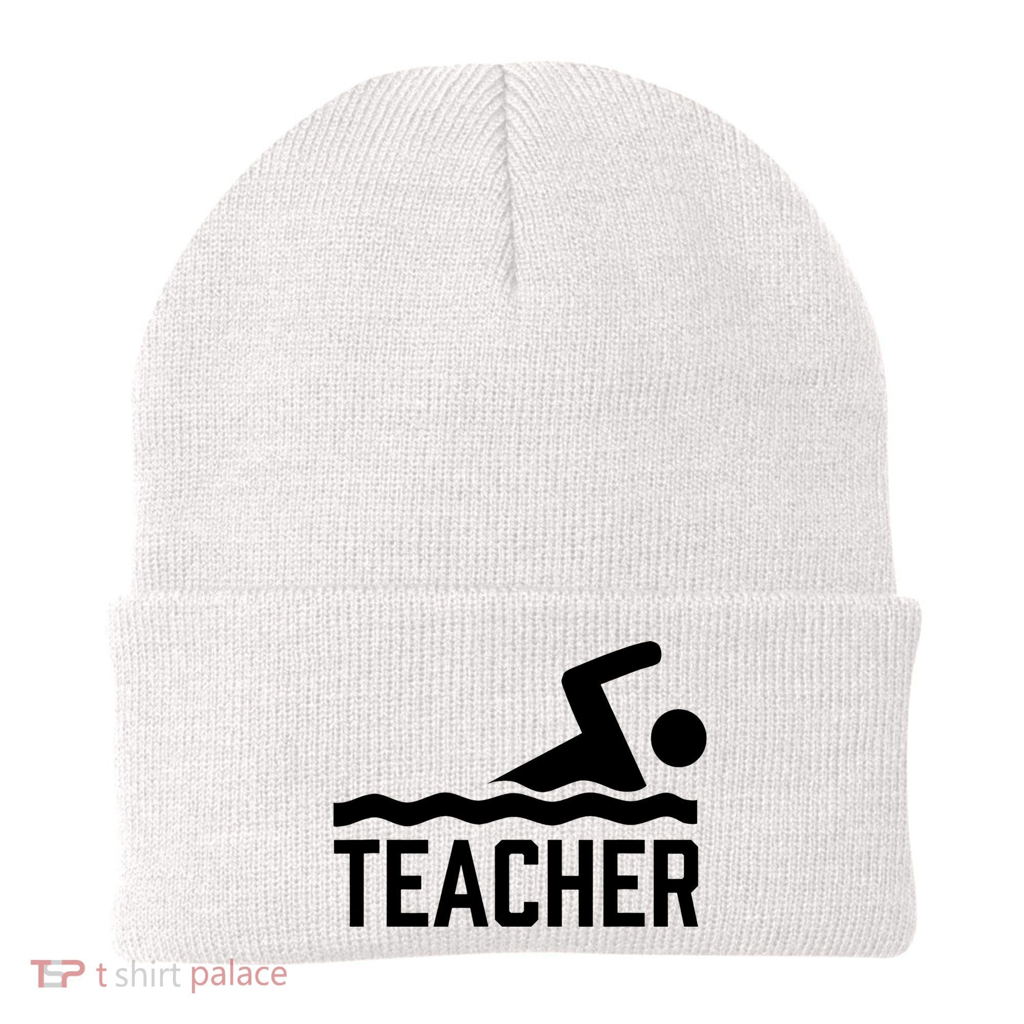 Swimming Teacher Trainer Swimmer Instructor Coach Beanie