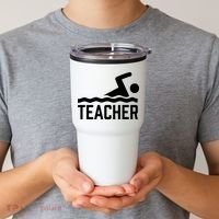 Swimming Teacher Trainer Swimmer Instructor Coach Tumbler thumb 2