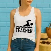 Swimming Teacher Trainer Swimmer Instructor Coach Women's Tank Top thumb 2