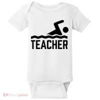 Swimming Teacher Trainer Swimmer Instructor Coach Baby Bodysuit thumb 0