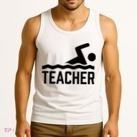 Swimming Teacher Trainer Swimmer Instructor Coach Tank Top thumb 3