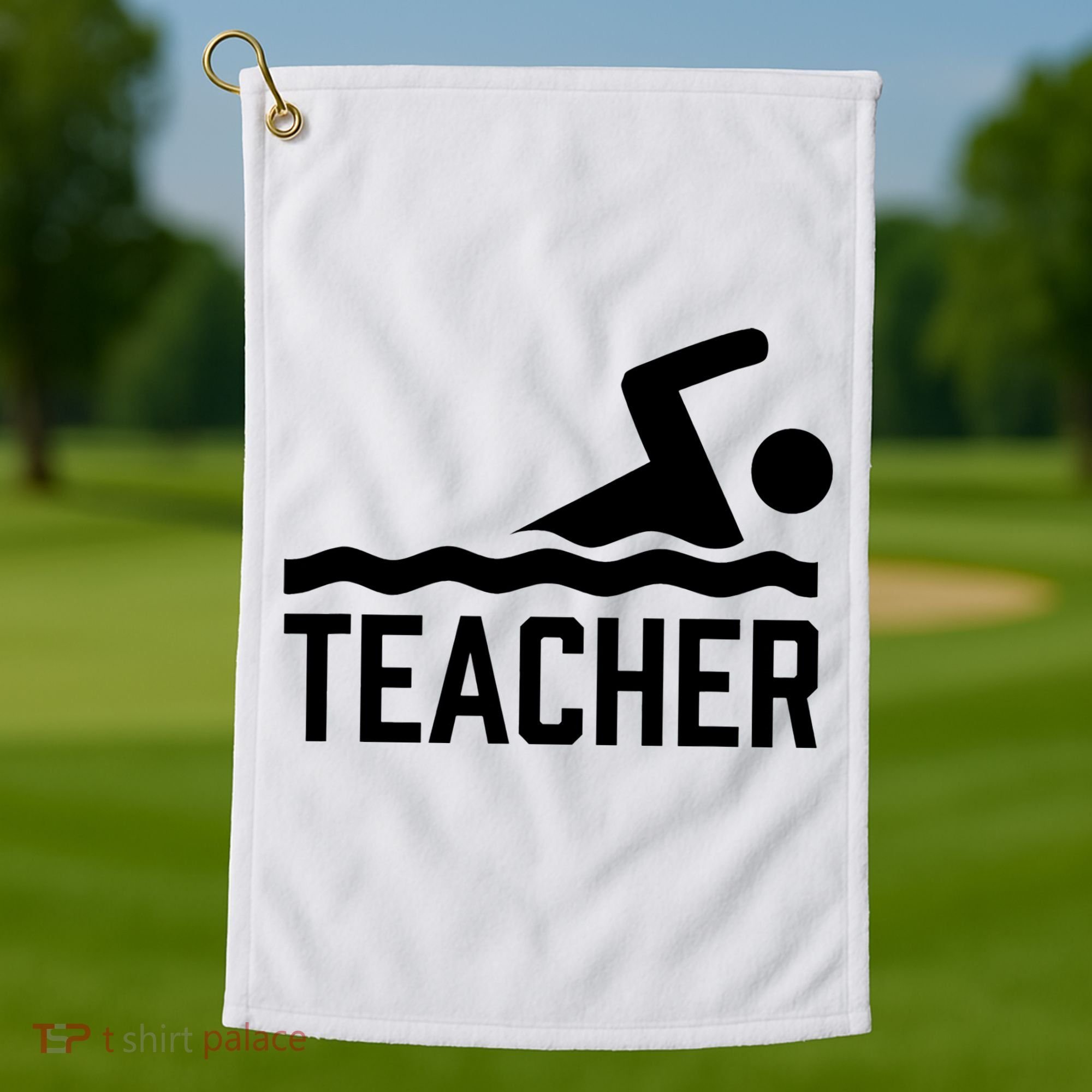 Swimming Teacher Trainer Swimmer Instructor Coach Golf Towel