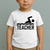 Swimming Teacher Trainer Swimmer Instructor Coach Toddler T-Shirt thumb 2