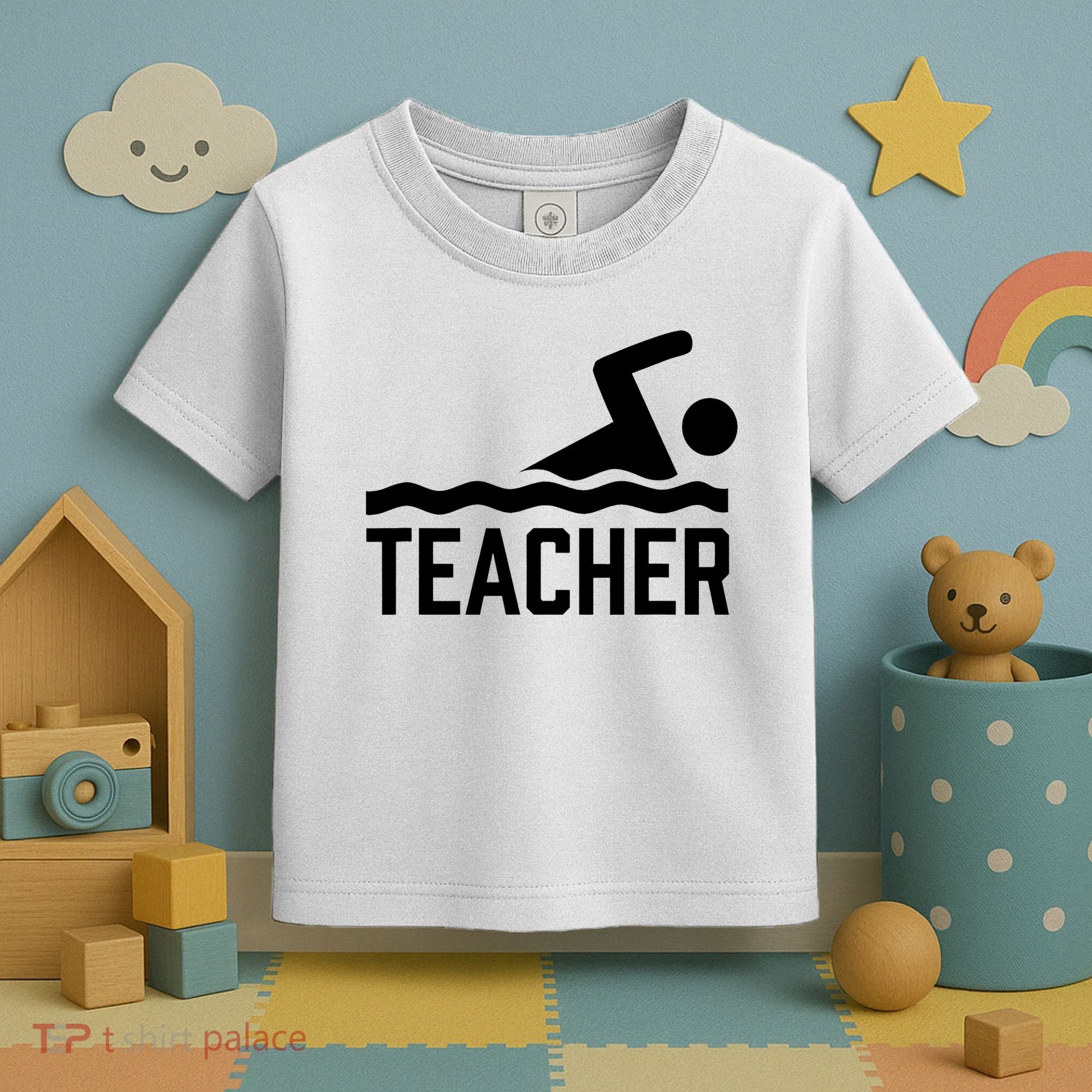 Swimming Teacher Trainer Swimmer Instructor Coach Toddler T-Shirt