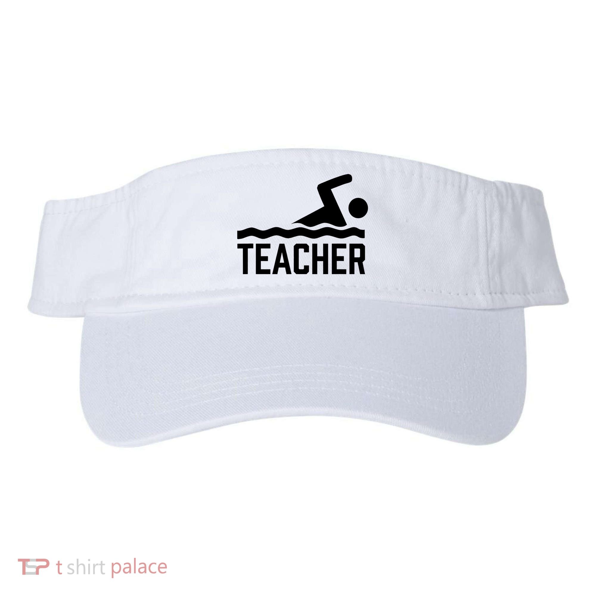 Swimming Teacher Trainer Swimmer Instructor Coach Visor