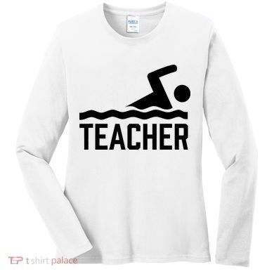 Swimming Teacher Trainer Swimmer Instructor Coach Women's Long Sleeve Shirt