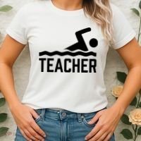 Swimming Teacher Trainer Swimmer Instructor Coach Women's T-Shirt thumb 2