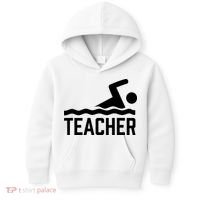Swimming Teacher Trainer Swimmer Instructor Coach Kids Hoodie thumb 0