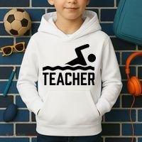 Swimming Teacher Trainer Swimmer Instructor Coach Kids Hoodie thumb 2