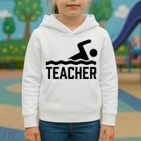Swimming Teacher Trainer Swimmer Instructor Coach Kids Hoodie thumb 3