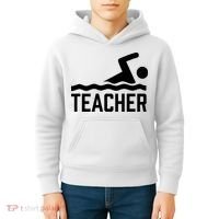 Swimming Teacher Trainer Swimmer Instructor Coach Kids Hoodie thumb 4