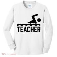 Swimming Teacher Trainer Swimmer Instructor Coach Kids Long Sleeve Shirt thumb 0