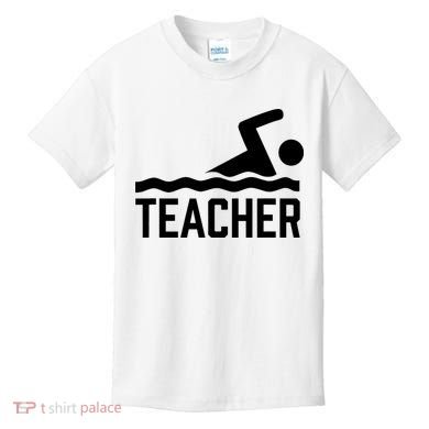 Swimming Teacher Trainer Swimmer Instructor Coach Kids T-Shirt