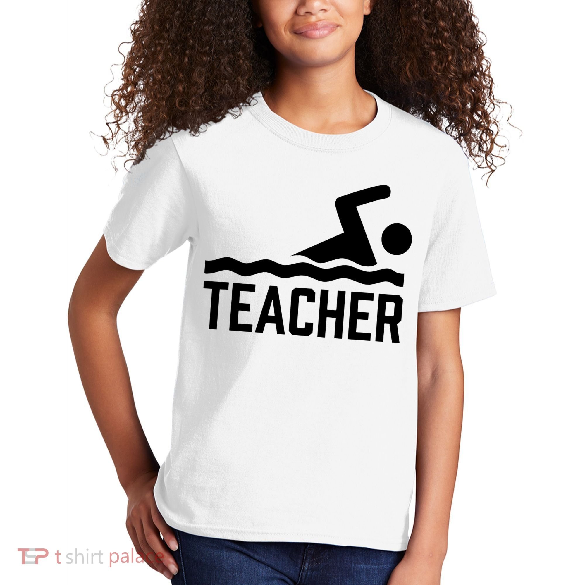 Swimming Teacher Trainer Swimmer Instructor Coach Kids T-Shirt