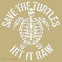 Save The Turtles Hit It Raw Funny Save The Planet Mousepad thumb 1