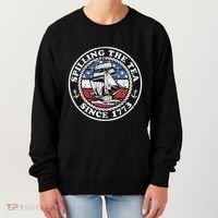 Spilling The Tea Since 1773 Funny US History Teacher Boston Women's Sweatshirt thumb 0
