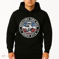 Spilling The Tea Since 1773 Funny US History Teacher Boston Hoodie thumb 2