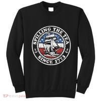 Spilling The Tea Since 1773 Funny US History Teacher Boston Sweatshirt thumb 0