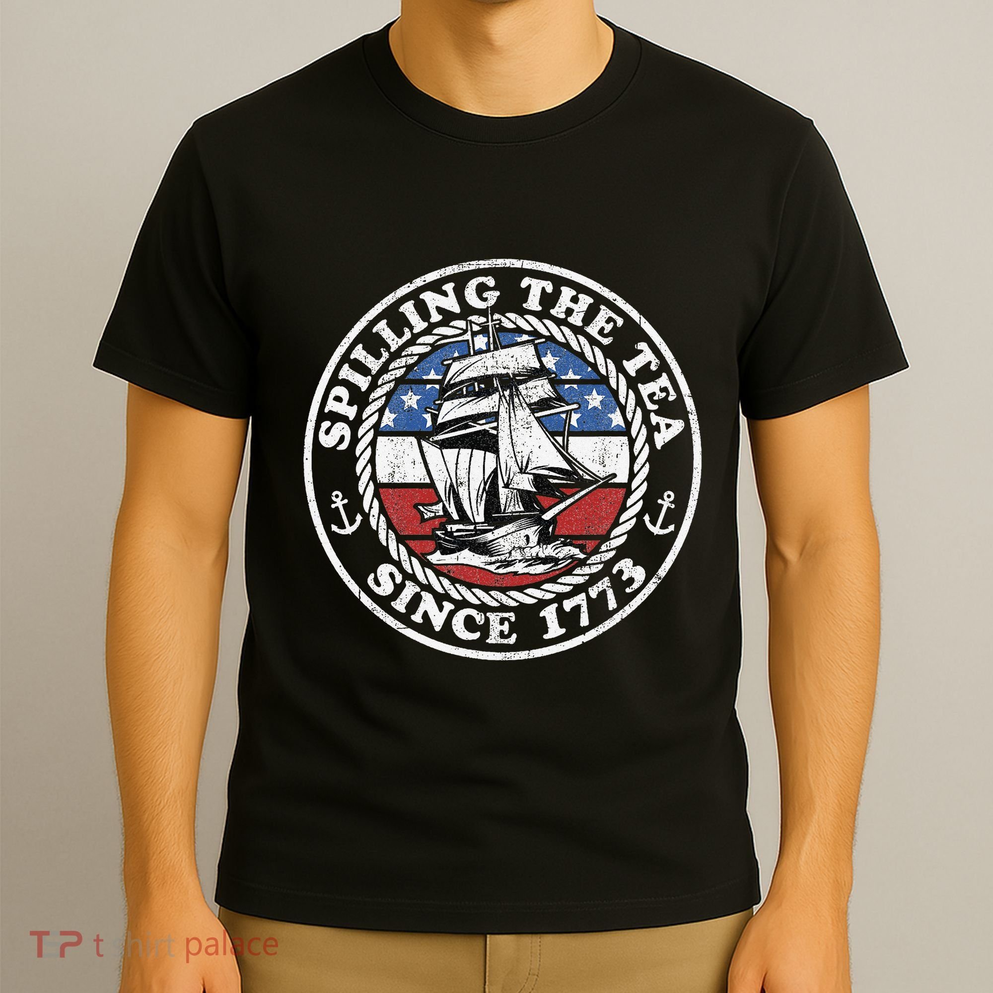 Spilling The Tea Since 1773 Funny US History Teacher Boston T-Shirt