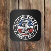 Spilling The Tea Since 1773 Funny US History Teacher Boston Coaster thumb 0