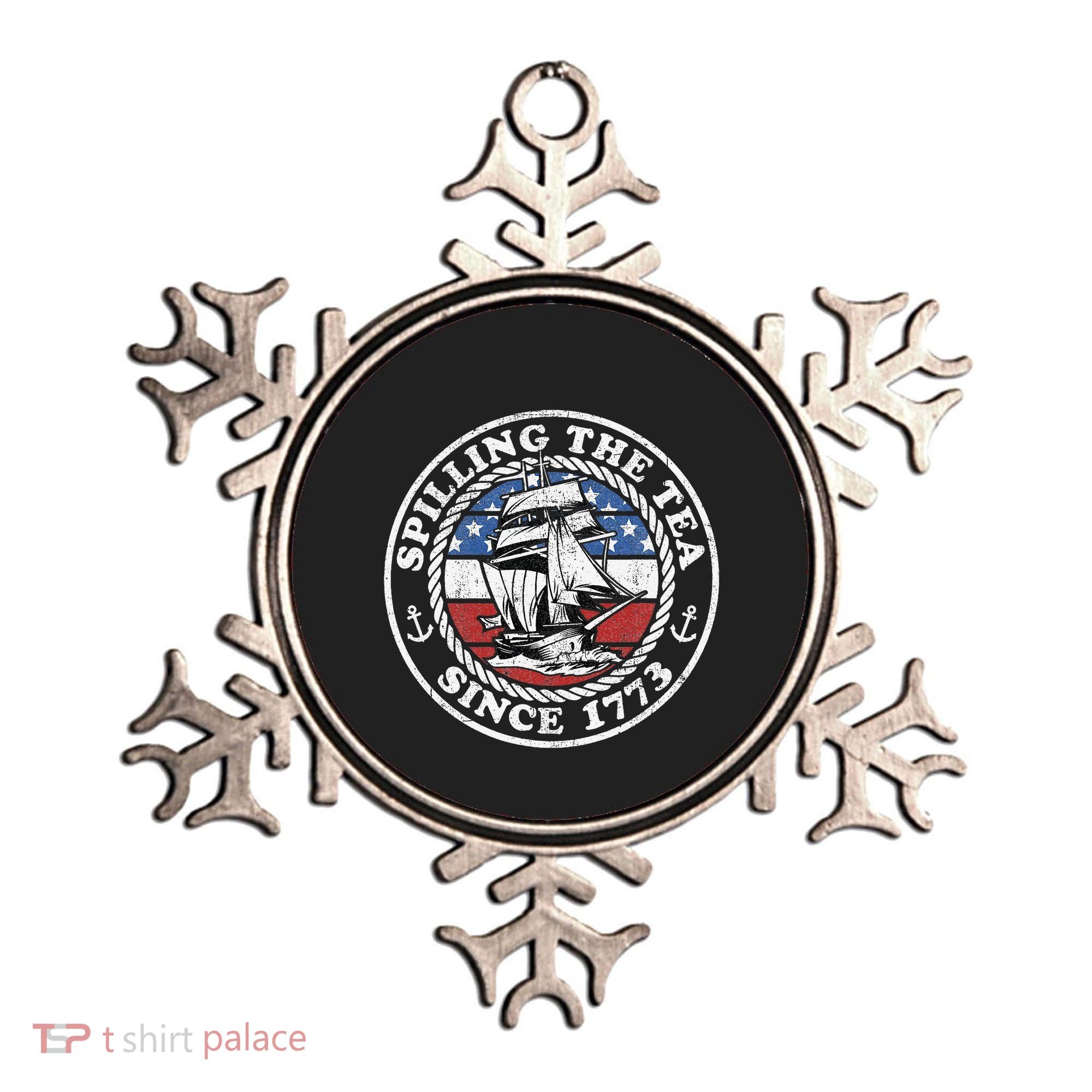 Spilling The Tea Since 1773 Funny US History Teacher Boston Ornament