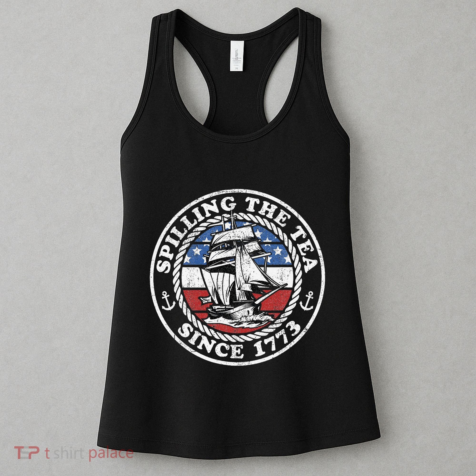 Spilling The Tea Since 1773 Funny US History Teacher Boston Women's Tank Top