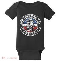 Spilling The Tea Since 1773 Funny US History Teacher Boston Baby Bodysuit thumb 0