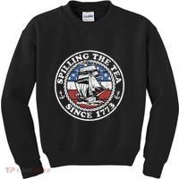 Spilling The Tea Since 1773 Funny US History Teacher Boston Kids Sweatshirt thumb 0