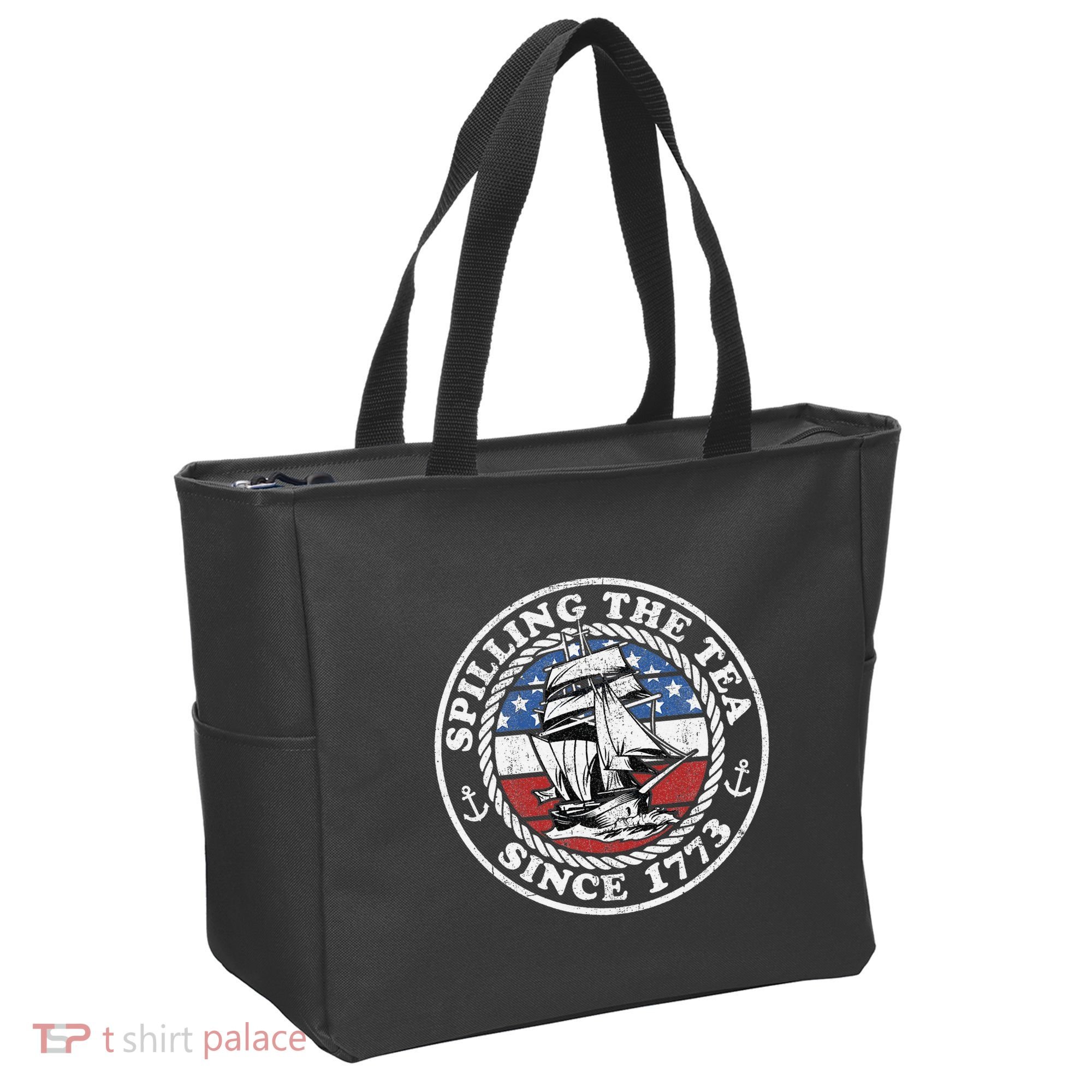 Spilling The Tea Since 1773 Funny US History Teacher Boston Tote Bag