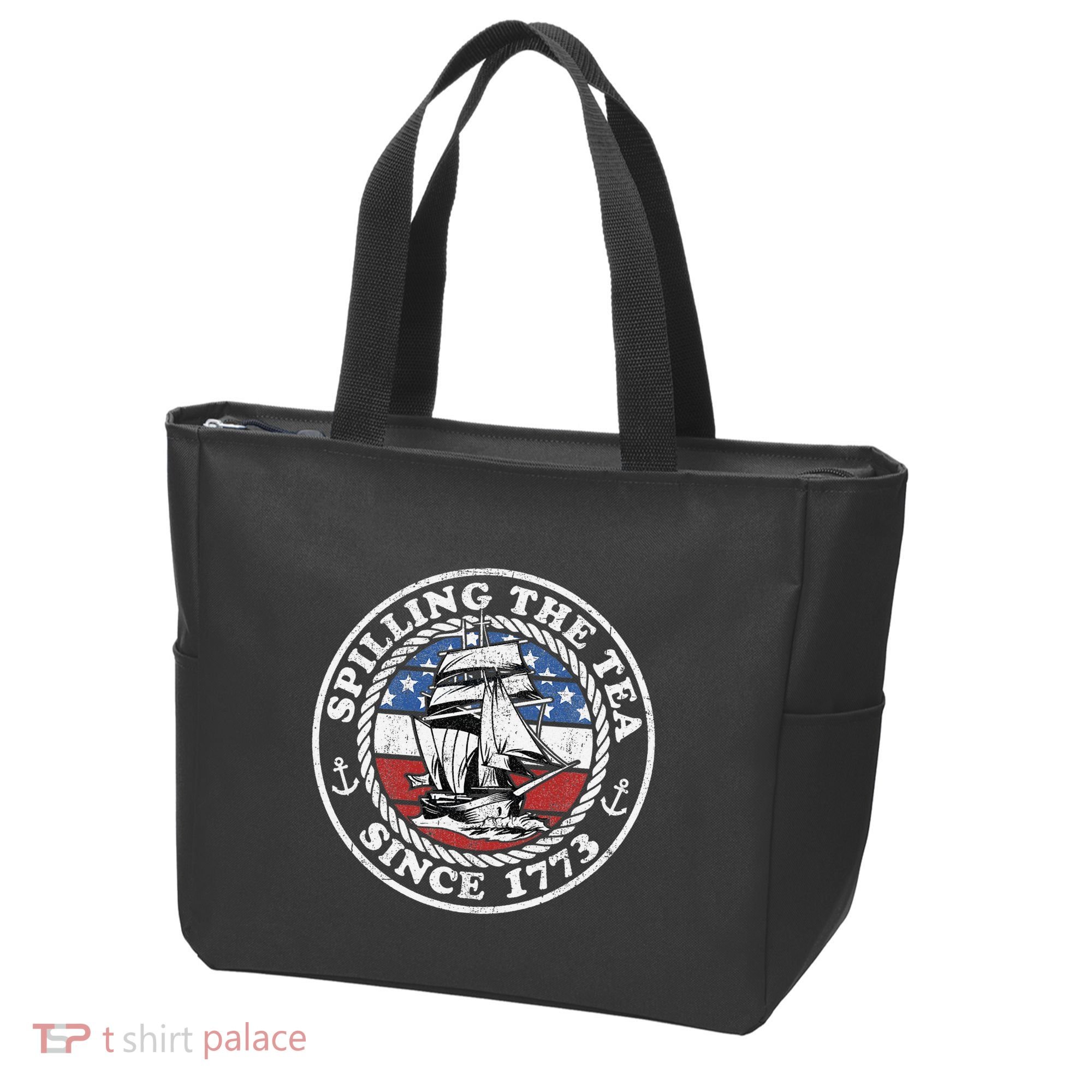 Spilling The Tea Since 1773 Funny US History Teacher Boston Tote Bag