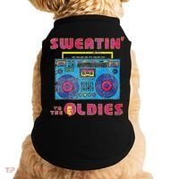 Sweatin To The Oldies Retro Boombox Doggie Tank thumb 0