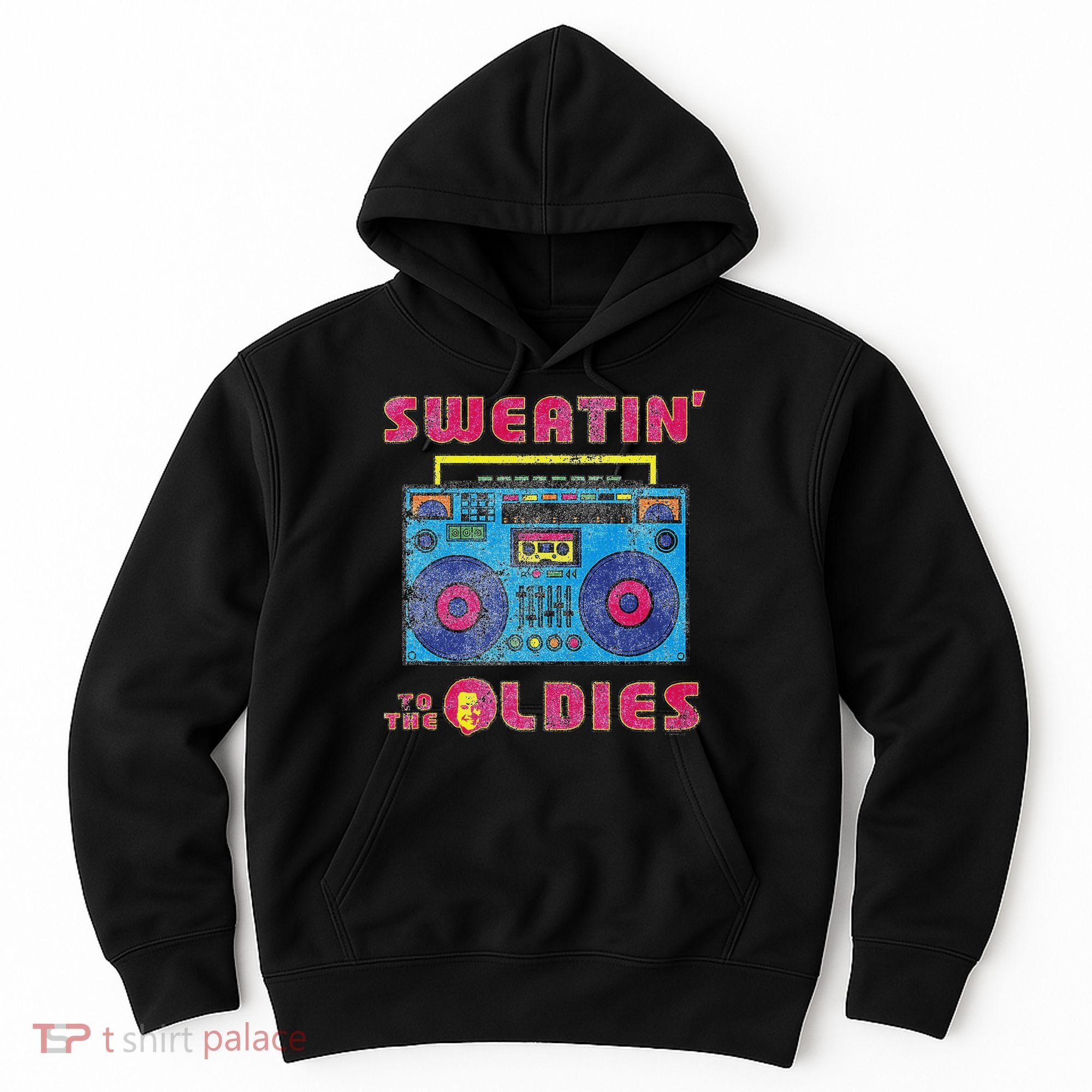 Sweatin To The Oldies Retro Boombox Hoodie