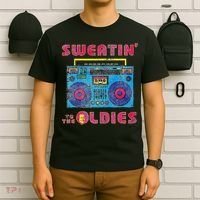 Sweatin To The Oldies Retro Boombox T-Shirt thumb 6