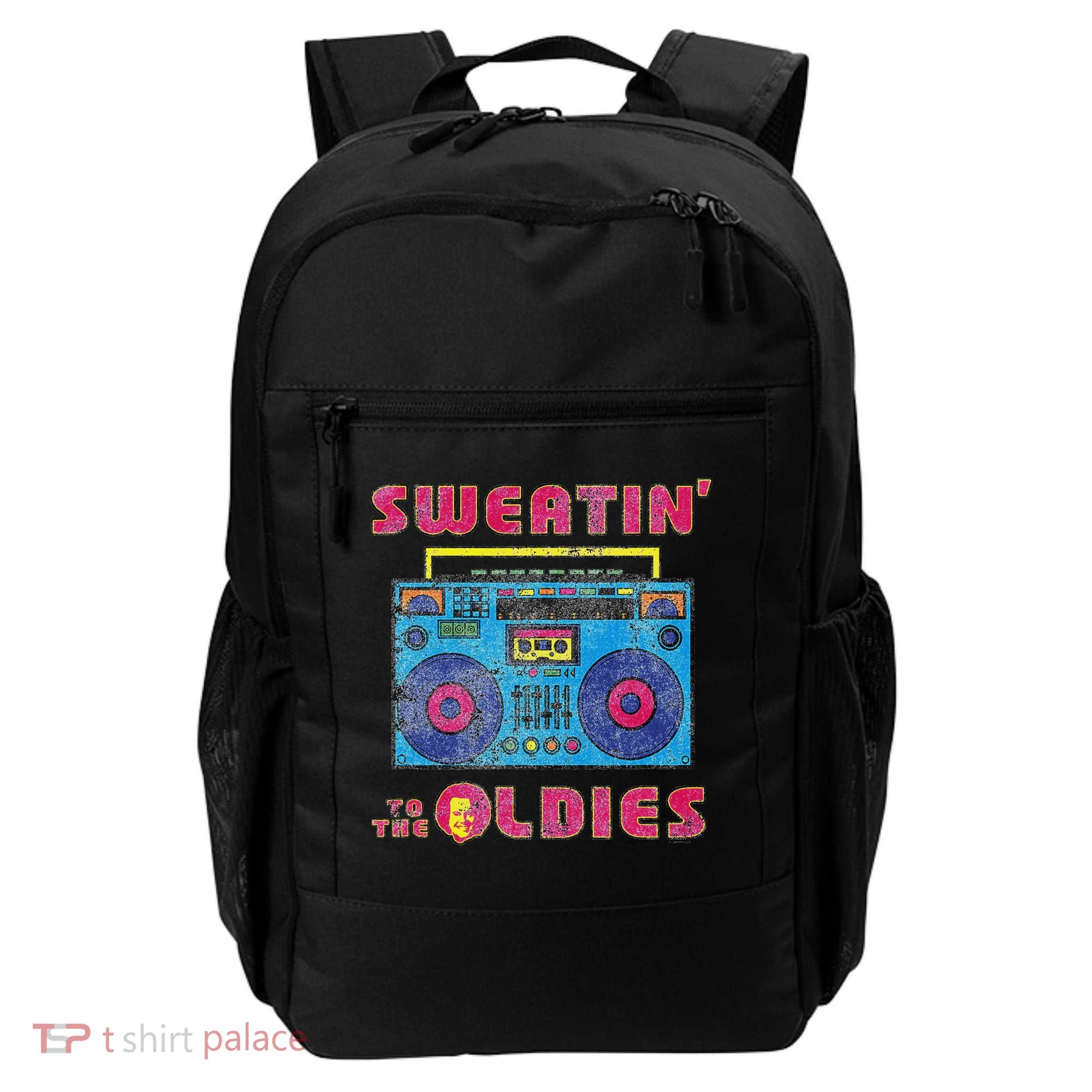 Sweatin To The Oldies Retro Boombox Backpack