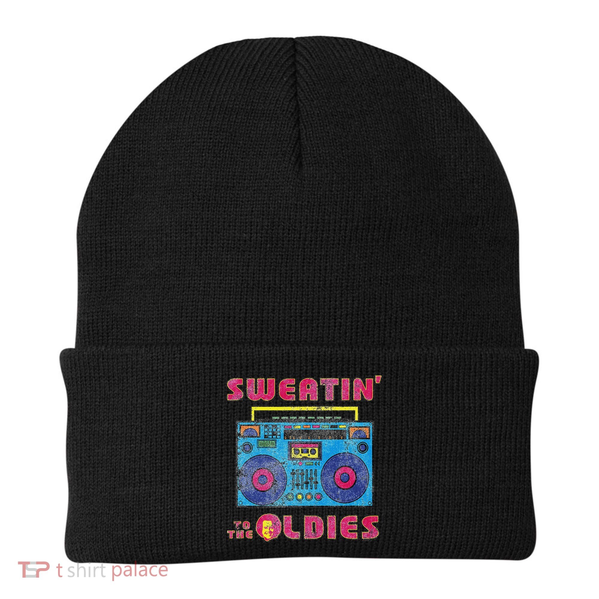 Sweatin To The Oldies Retro Boombox Beanie
