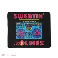 Sweatin To The Oldies Retro Boombox Mousepad thumb 0