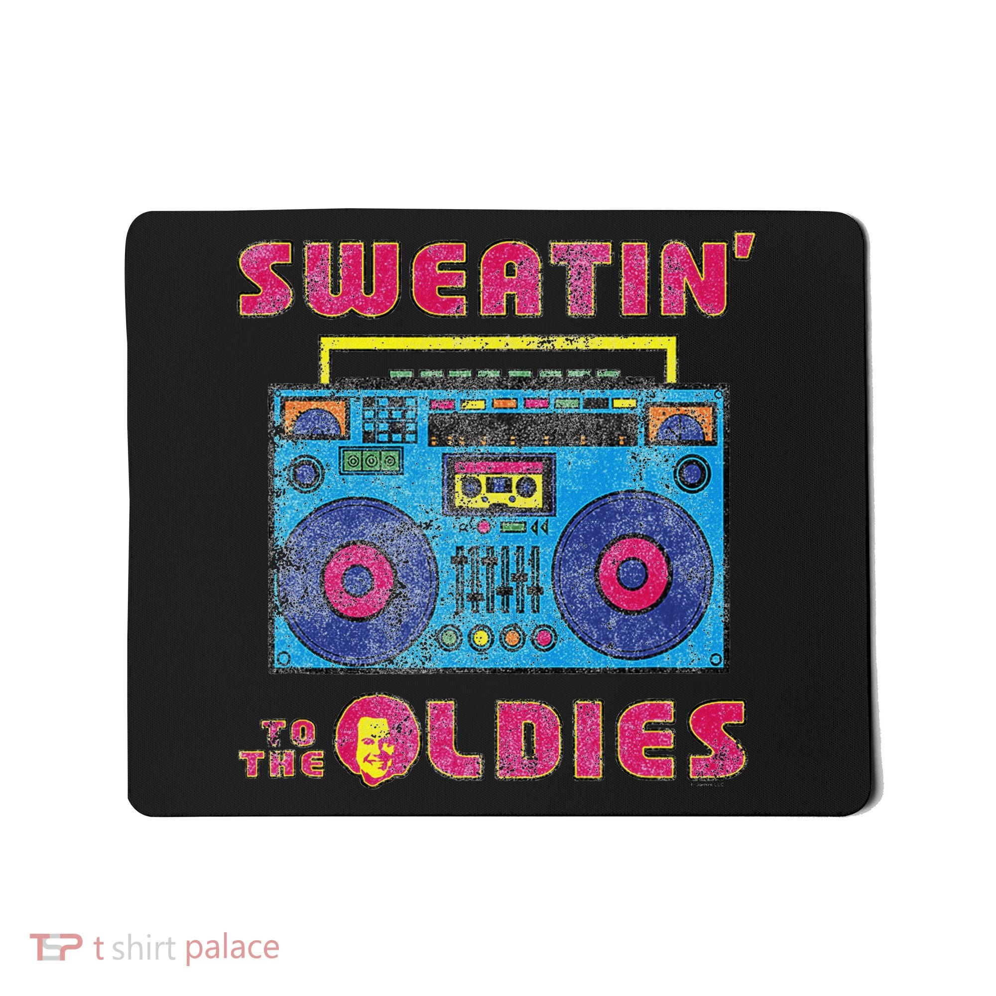 Sweatin To The Oldies Retro Boombox Mousepad