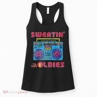 Sweatin To The Oldies Retro Boombox Women's Tank Top thumb 0