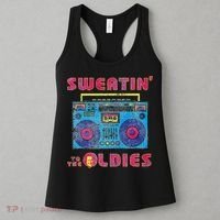 Sweatin To The Oldies Retro Boombox Women's Tank Top thumb 3