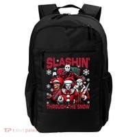Slasin Through The Snow Series Xmas Horror Christmas Merry Creep Backpack thumb 0