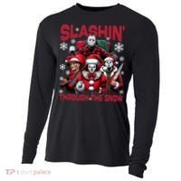 Slasin Through The Snow Series Xmas Horror Christmas Merry Creep Cooling Performance Long Sleeve Crew thumb 0