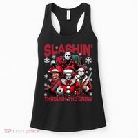 Slasin Through The Snow Series Xmas Horror Christmas Merry Creep Women's Tank Top thumb 0