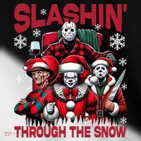 Slasin Through The Snow Series Xmas Horror Christmas Merry Creep Toddler Fine Jersey T-Shirt thumb 2